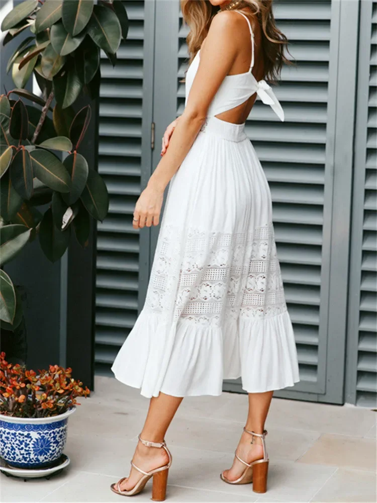 Summer Boho Long Dress Women - 图片 6